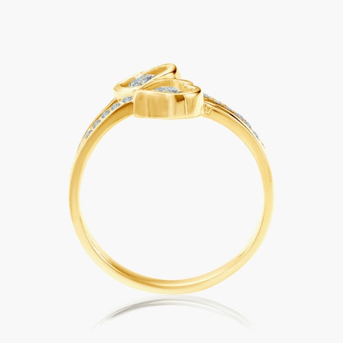 Pierścionek zaręczynowy serce SAVICKI: złoty, diament